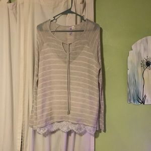 Light weight casual with lace insert tank